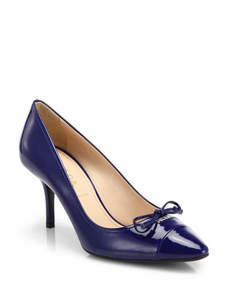 prada patent pumps with bow|prada shoes for women.